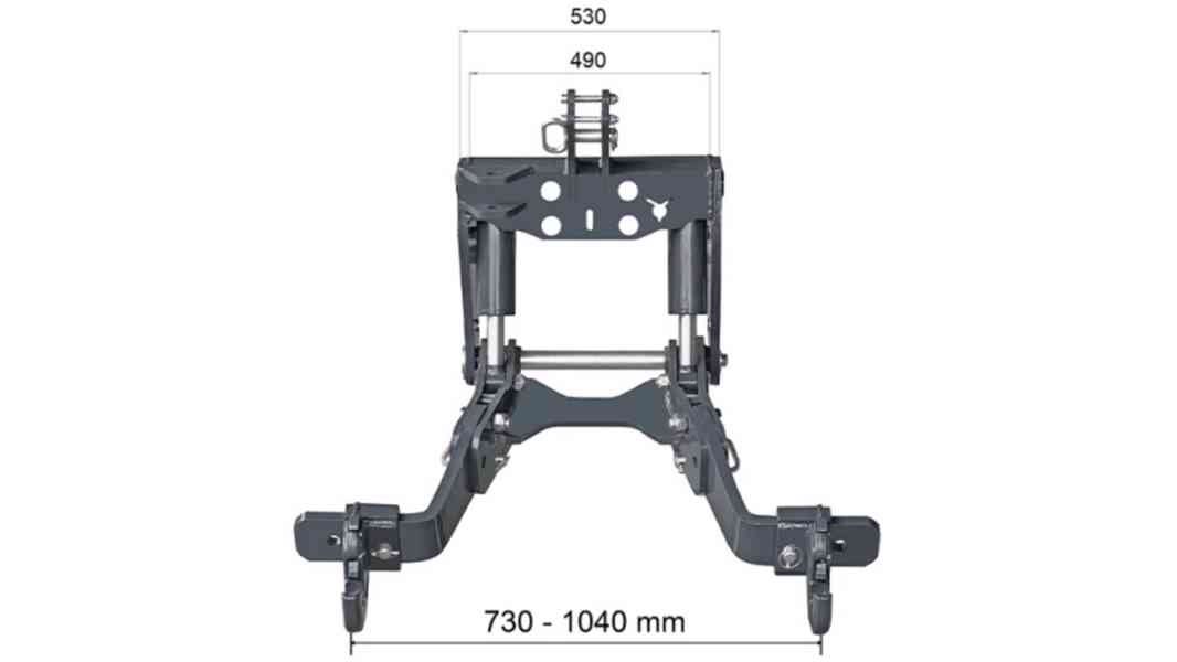 PŘEDNÍ HYDRAULIKA TRAKTORU FLEX 2KAT PRO TRAKTOR 1500KG - foto 4