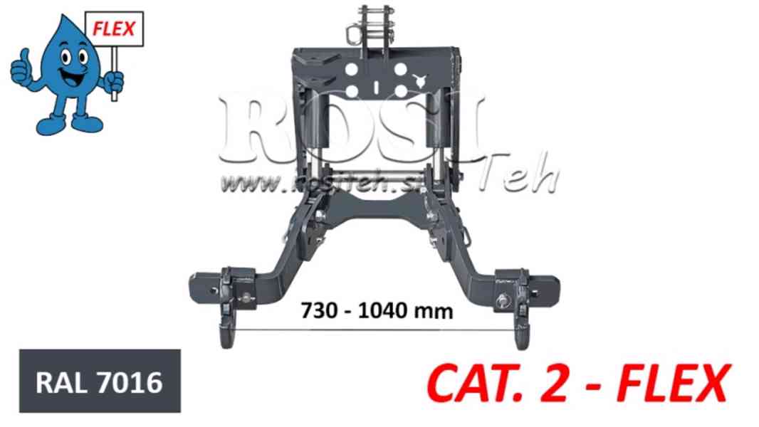 PŘEDNÍ HYDRAULIKA TRAKTORU FLEX 2KAT PRO TRAKTOR 1500KG