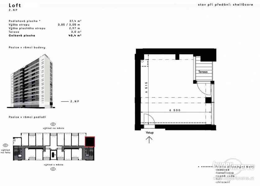 Prodej bytu Loft 2-09, plocha 40,4 m2, balkon, Praha 4 - foto 7