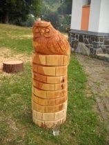 Dřevěné sochy sovy - foto 1
