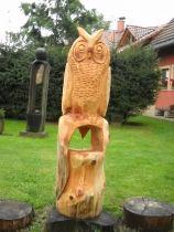 Dřevěné sochy sovy - foto 5