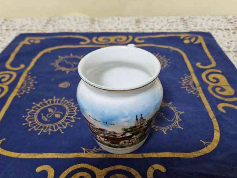 Sbírkový starý Hrnek Luže místopis - foto 6