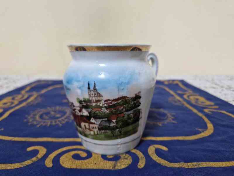Sbírkový starý Hrnek Luže místopis - foto 2