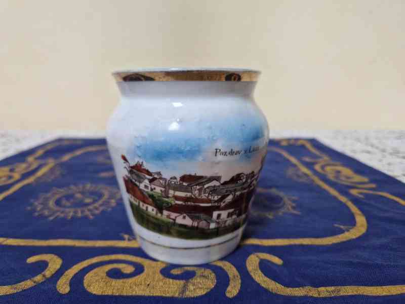 Sbírkový starý Hrnek Luže místopis - foto 3