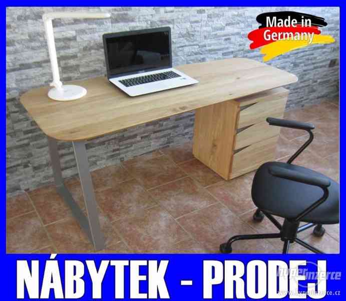 Kancelářský počítačový/psací stůl z masivu dub -DUB MASIV - foto 1