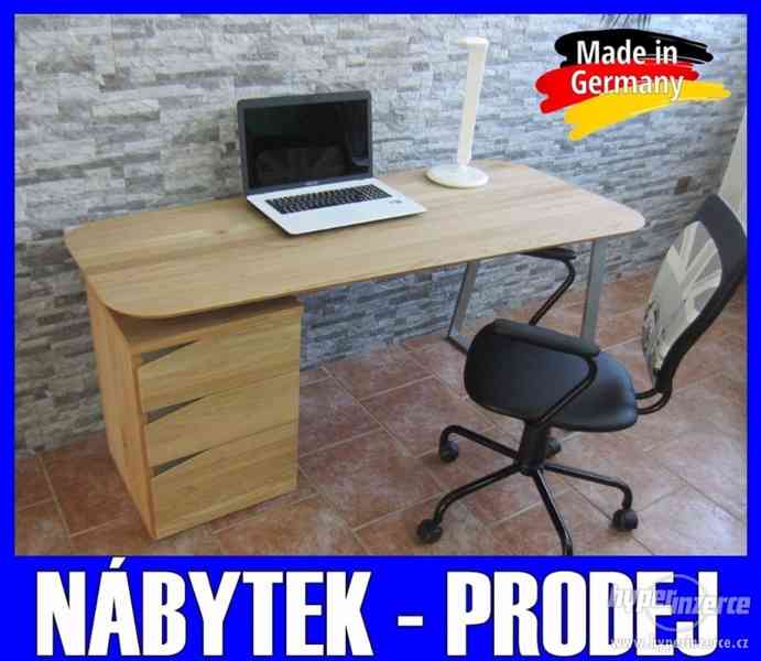 Kancelářský počítačový/psací stůl z masivu dub -DUB MASIV - foto 2