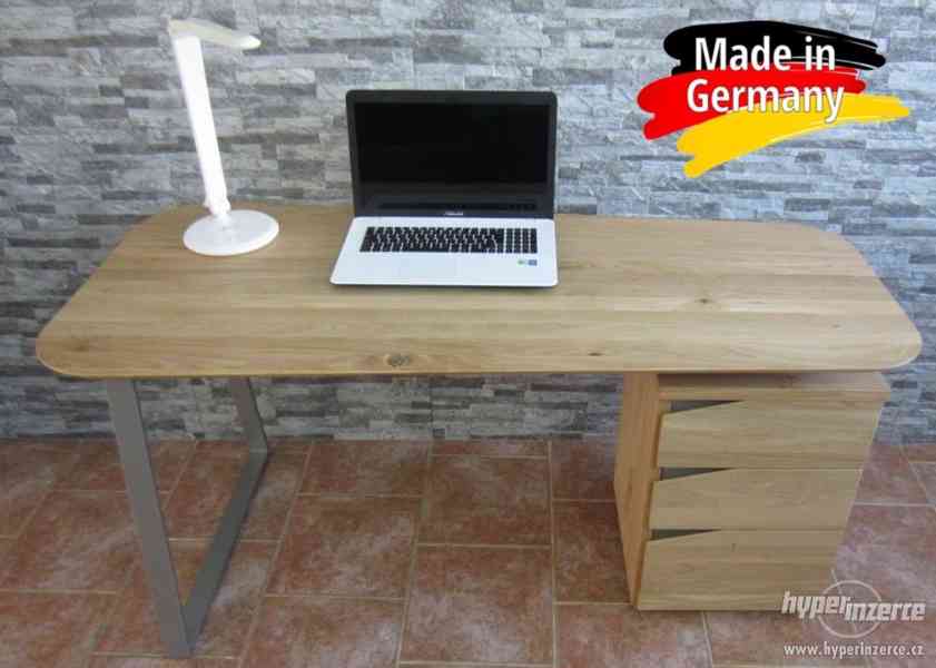 Kancelářský počítačový/psací stůl z masivu dub -DUB MASIV - foto 3