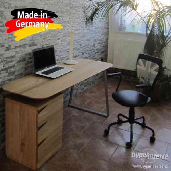 Kancelářský počítačový/psací stůl z masivu dub -DUB MASIV - foto 5