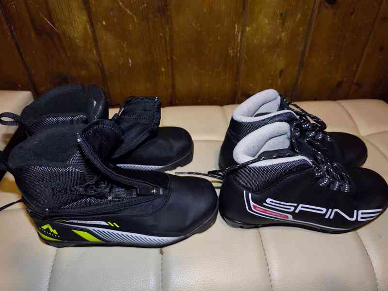 Běžky - Dětský běžkařský komplet set 140cm modrý, boty - foto 6