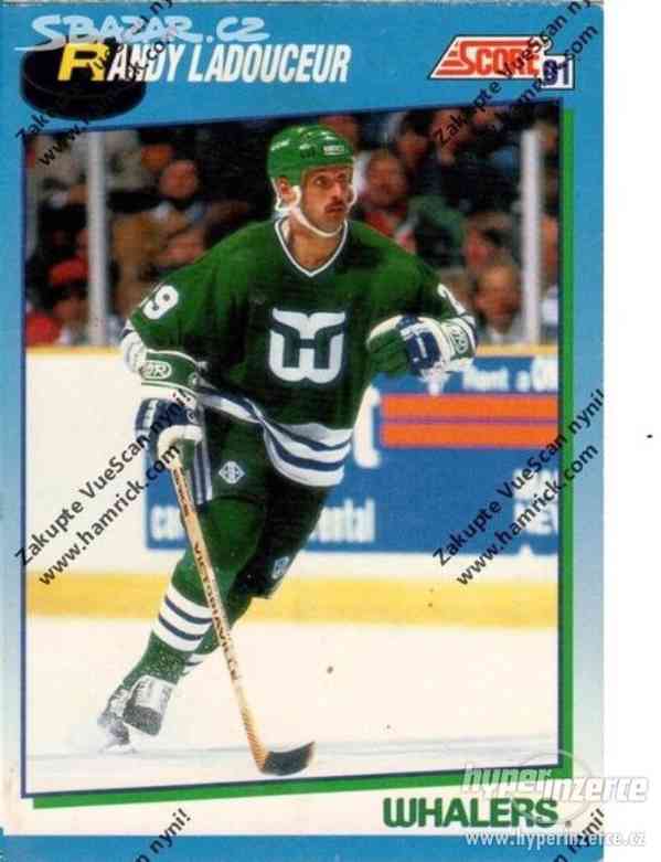 Randy Ladouceur - Harford Whalers kartička Score 1991 NHL - foto 1