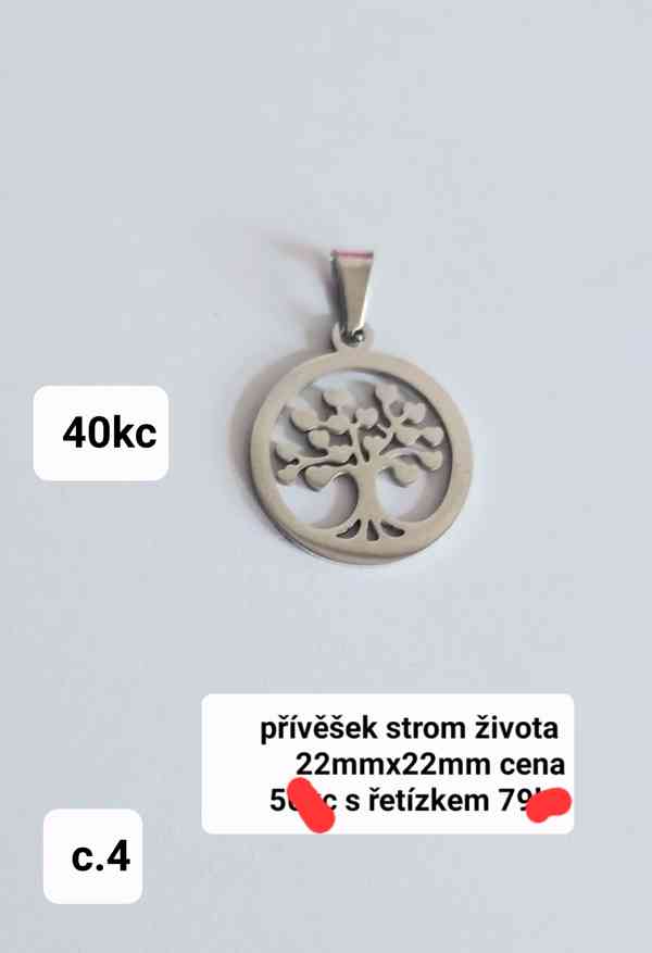 Řetízek chirurgicka ocel s stromem života - foto 4