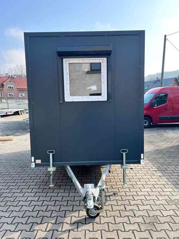 PRODÁM MOBILNÍ SKŘÍŇOVÝ PŘÍVĚS 750 kg – NOVÝ, NEPOUŽITÝ - foto 6