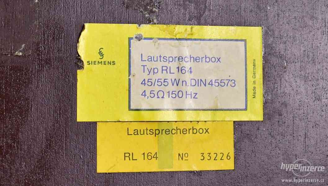 GRUNDIG HiFi-Box 303Ma - SIEMENS Lautsprecherbox RL 164 - foto 3