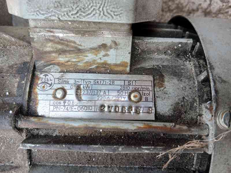 Prodám AC motor 0,55 kW/2810 ot./min. 230/400 V AC - foto 3