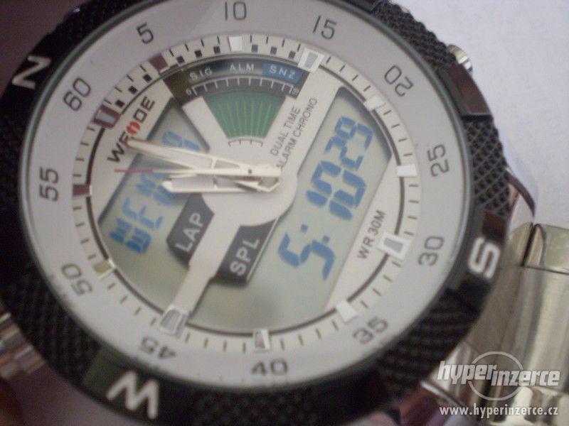 letecké multifunkční hodinky s led displejem WEIDE - foto 5