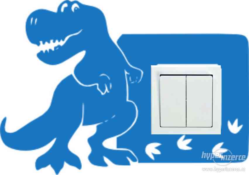 Samolepící dekorace kolem vypínače : Vzor 3 Tyranosaurus - foto 4