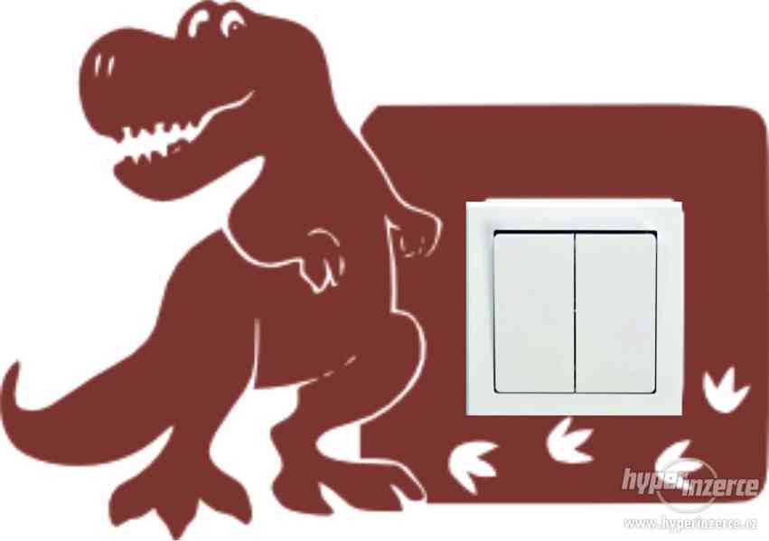 Samolepící dekorace kolem vypínače : Vzor 3 Tyranosaurus - foto 5