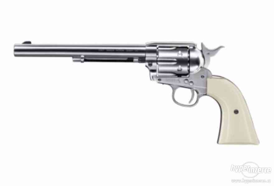 Vzduchový revolver Colt SAA .45-7.5" Diabolo nikl - foto 1