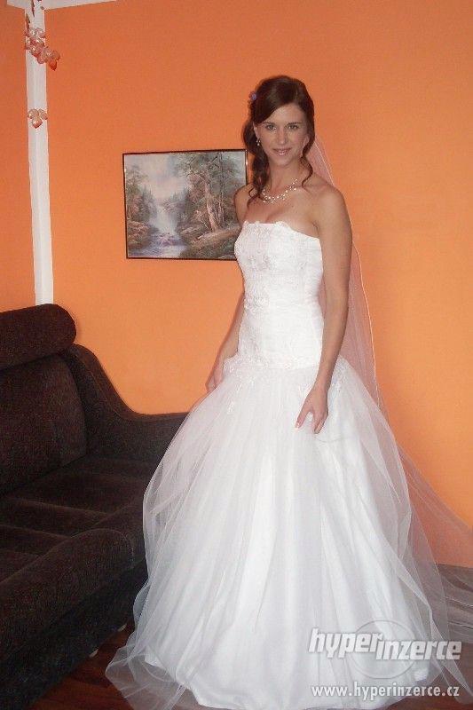 Svatební šaty - JAKO NOVÉ vel. 34, 36, 38 - foto 1