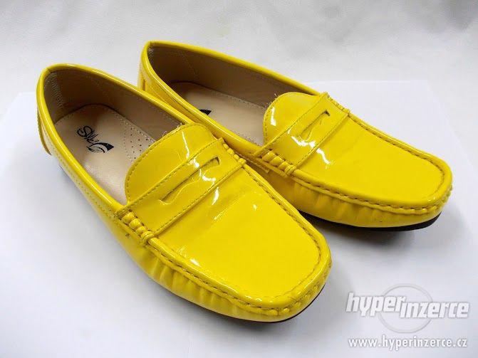 Dámské žluté boty / lakovky STYLE - v. 39 - foto 2