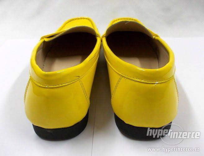 Dámské žluté boty / lakovky STYLE - v. 39 - foto 3