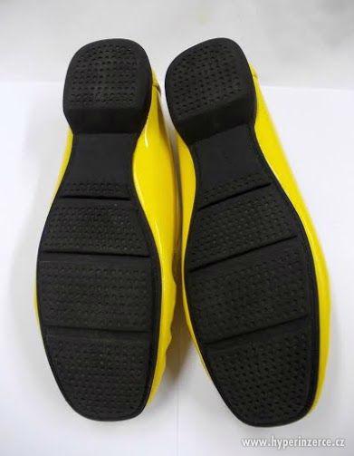 Dámské žluté boty / lakovky STYLE - v. 39 - foto 4