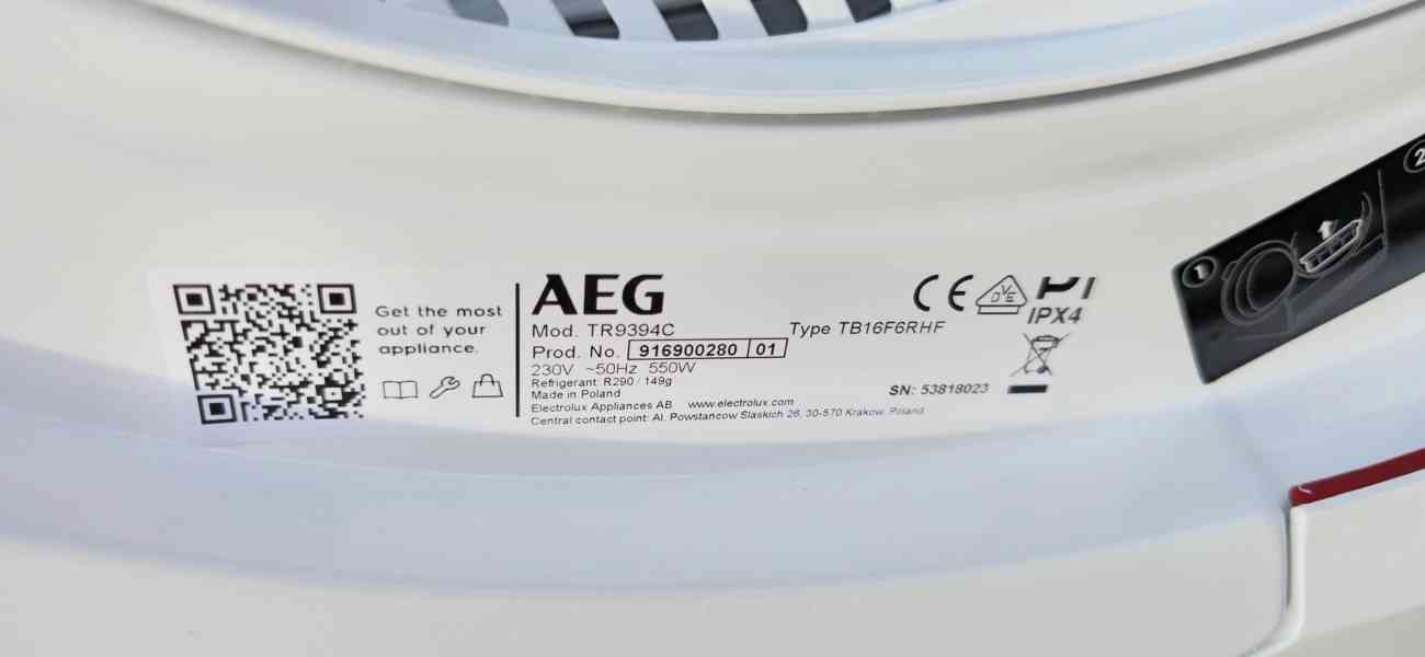 VYSTAVENÁ sušička AEG TR9394C 9000 AbsoluteCare® Plus 3DScan - foto 18