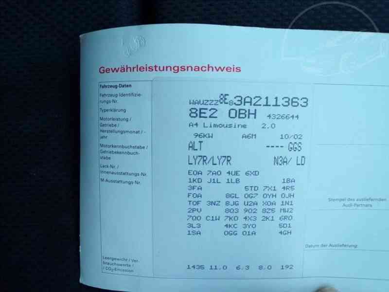 Audi A4 2,0 i AUTOMAT,TAŽNÉ ZAŘ. - foto 14