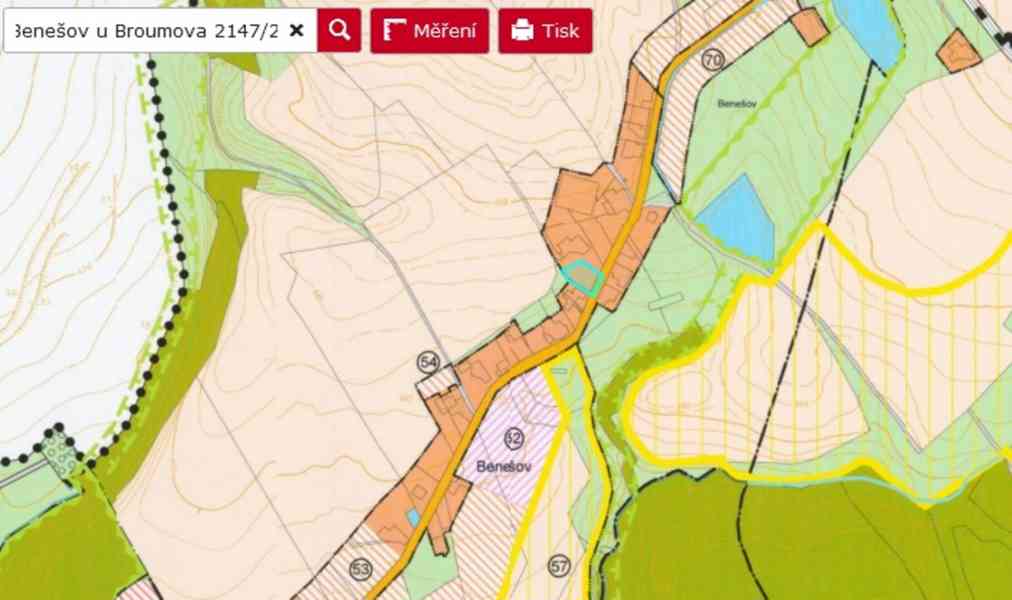 Benešov u Broumova - stavební pozemek 1386 m2 - foto 6