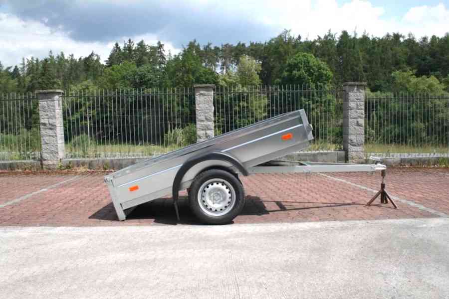 Nový sklopný přívěsný vozík 750Kg, ČR VÝROBA, 130KM/H, DPH - foto 2