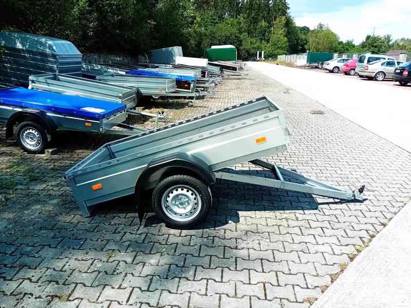 Nový sklopný přívěsný vozík 750Kg, ČR VÝROBA, 130KM/H, DPH - foto 9