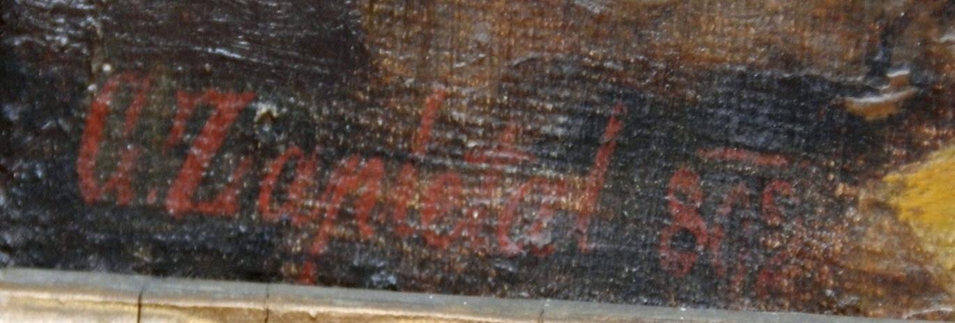 A.Zapletal -Pohled na horský masiv olej na plátně  - foto 2