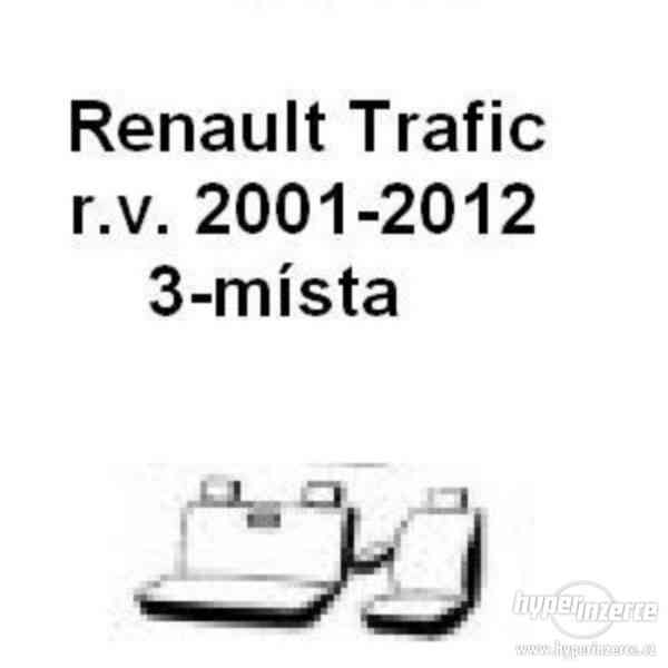 Autopotahy na míru na 1.řadu(3místa) Renault Trafic - foto 1