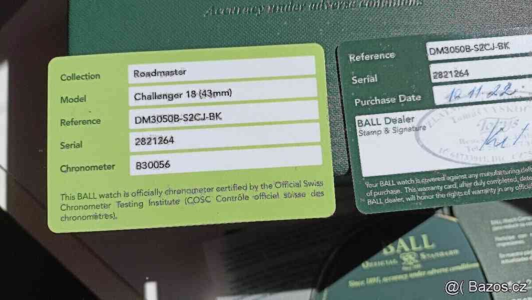 BALL-Roadmaster Challenger-DM3050B-COSC.LIMITKA.V ČR 1ks. - foto 4