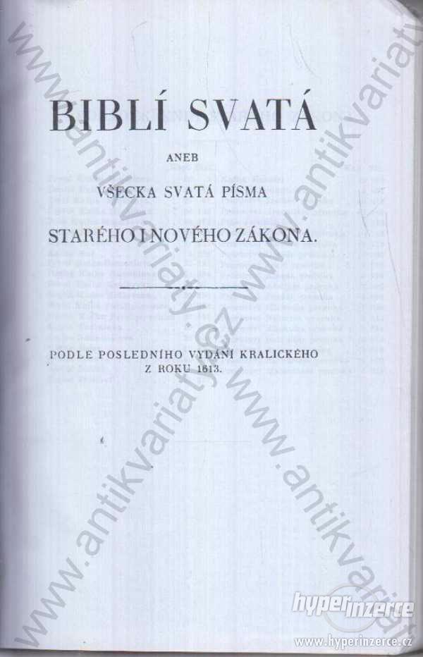 Biblí svatá / Nový zákon - foto 1