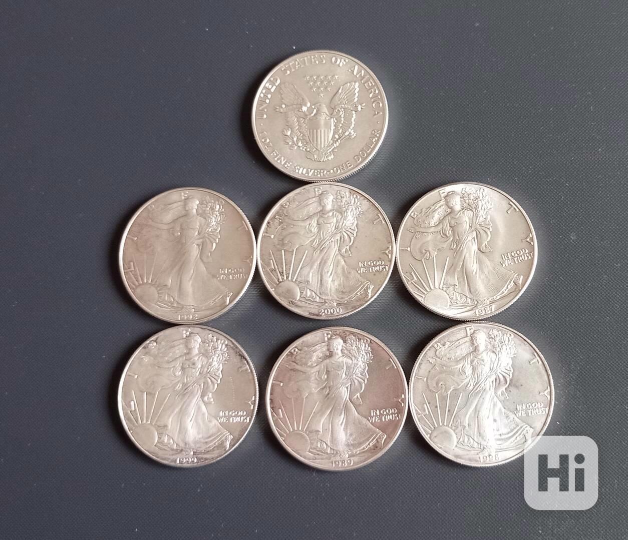Mince USA , 1 dollar 1987, 1988, 1989, 1992  Silver Eagle - foto 1