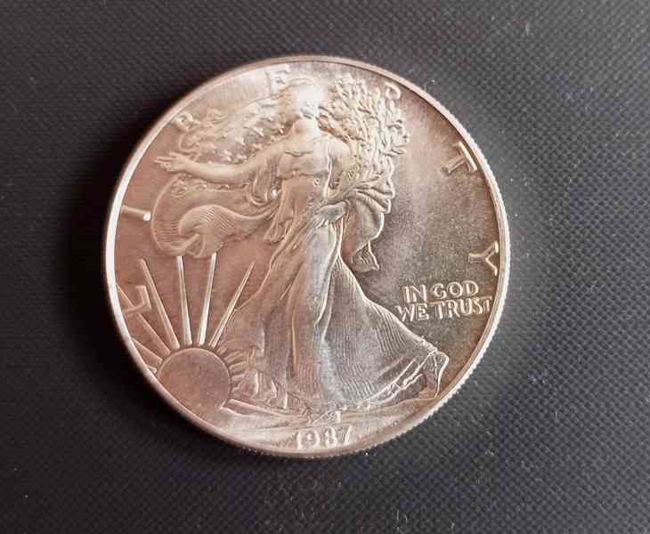 Mince USA , 1 dollar 1987, 1988, 1989, 1992  Silver Eagle - foto 3