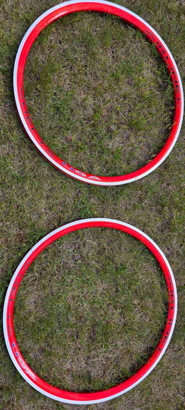 Duralové 26" ráfky VUELTA Airline, červená metalíza - foto 2