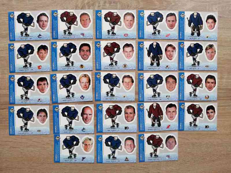Hokejové karty 1998-99 UD Choice Bobbing Heads 23 ks
