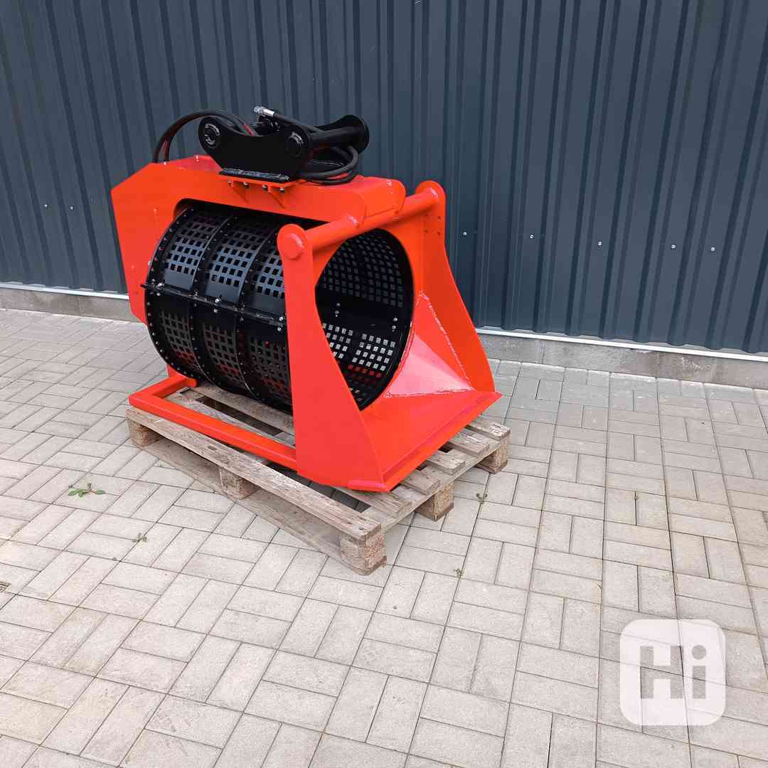 Prosévací lžíce. třídící lopata, třídička na bagr - foto 1