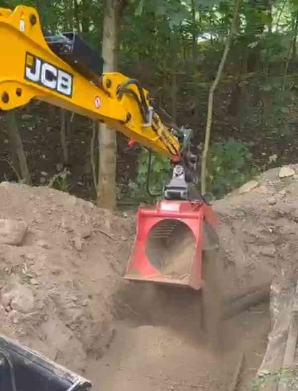 Prosévací lžíce. třídící lopata, třídička na bagr - foto 5