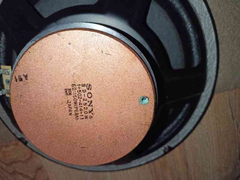 ♫ Pěkné vintage stereo regálovky SONY SS-7200 ♫ 25cm BASS - foto 9