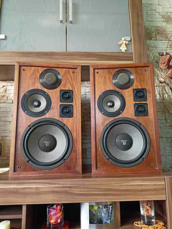 ♫ Pěkné vintage stereo regálovky SONY SS-7200 ♫ 25cm BASS - foto 1