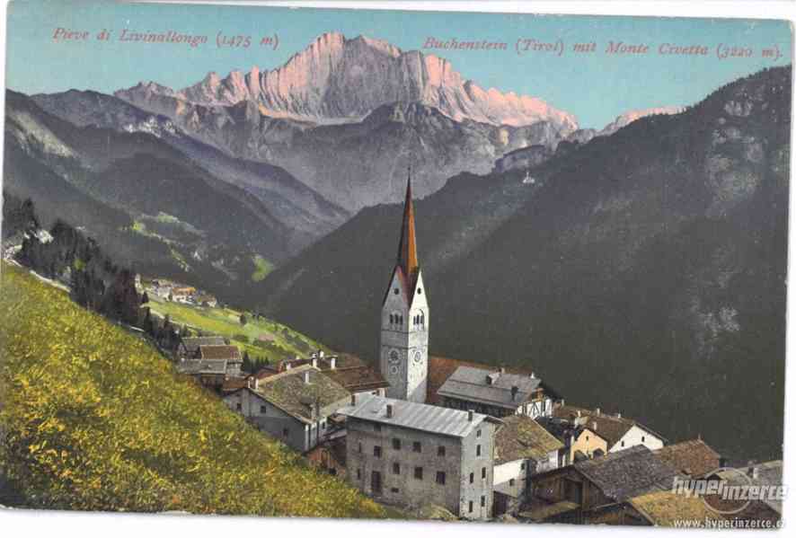 Stará pohlednice Tyroly - Buchenstein - foto 1