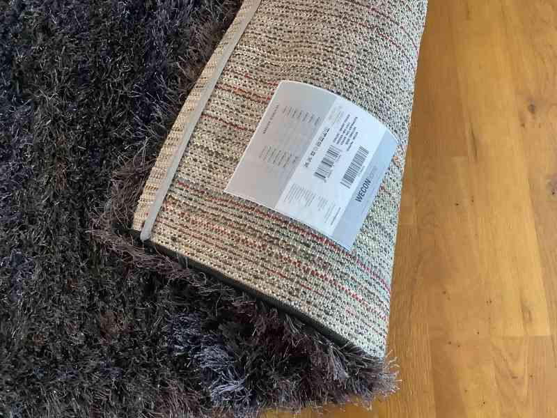 Heboučký koberec s vysokým vlasem 80x150 cm NOVÝ - foto 2