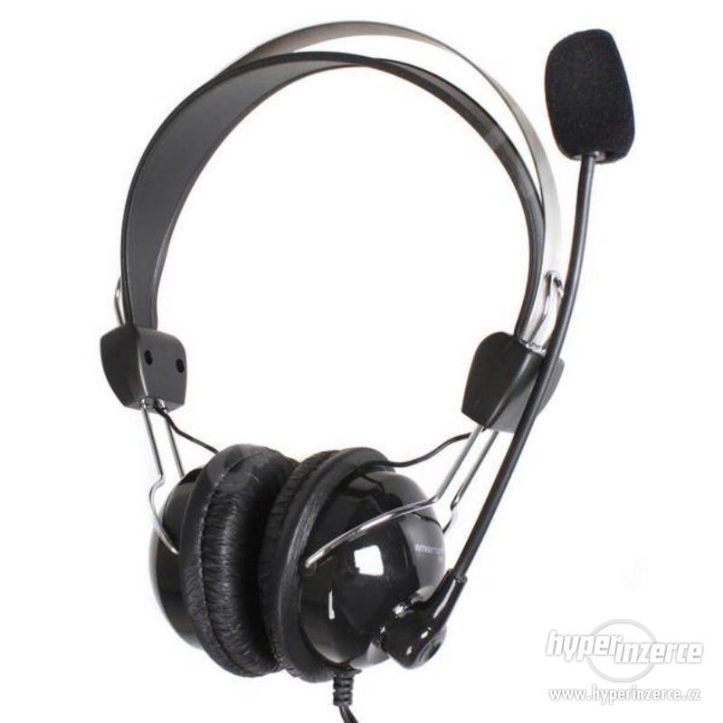 Sluchátka s mikrofonem Emgeton Headphones E2C nové nepoužité - foto 1