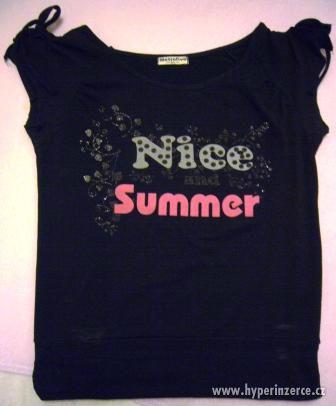 černé triko Summer - foto 1