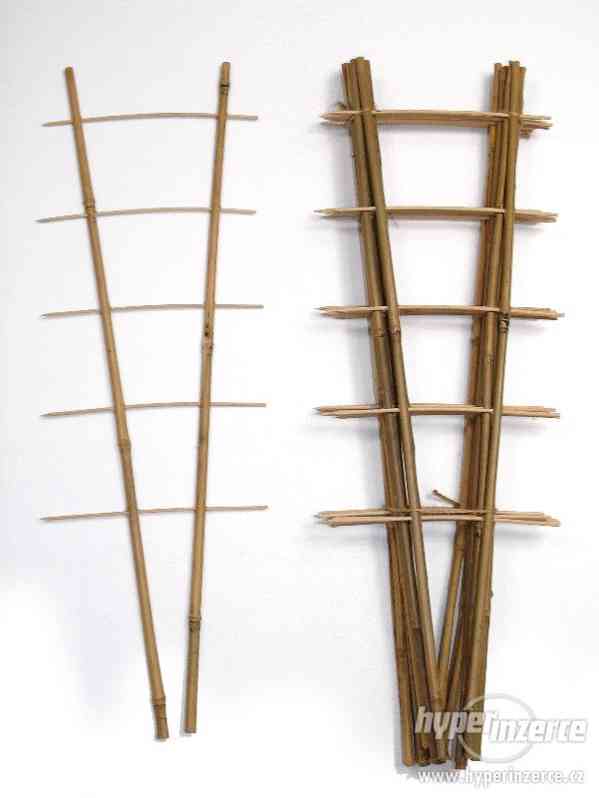 podpěrný bambusový žebříček 60 cm - 10ks - foto 1