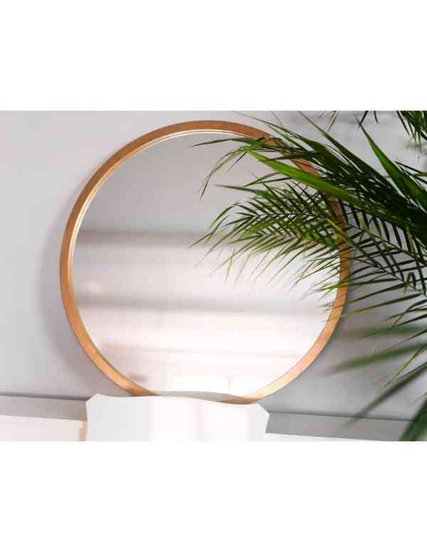 Kulaté zrcadlo v  rámu z MDF s osvětlením - OTTO LED - foto 1