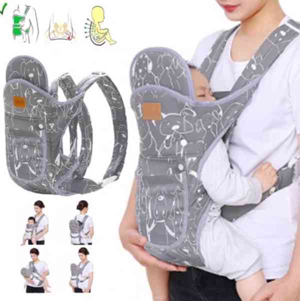 NOSÍTKO PRO DÍTĚ 4V1, ERGONOMICKÁ NASTAVITELNÁ RUKOJEŤ, 20KG